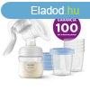 Philips Avent Kzi mellszv, ajndk 5db VIA 180 ml-es poh