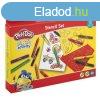 Play-Doh - Sablonkszlet - 6 sablon, 8 zsrkrta, 5 filctoll