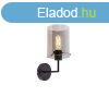 Design fali lmpa fekete fstveggel - Dome