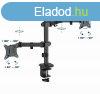 Gembird MA-D2-03 Adjustable desk mounted double monitor arm 