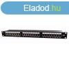 Gembird 24 portos Cat6 19" RJ45 Patch Panel