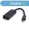 Gembird USB-C -> Displayport M/F adapter 0.15m fekete