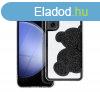 Teddy Bear Samsung Galaxy A35 5G csillog kves tok, fekete