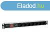 Equip Hlzati Eloszt - 333309 (Schuko, 7 Schuko, Rack 1U, 