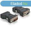 Delock DVI-I -> VGA M/F adapter fekete