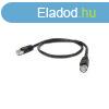 Gembird RJ45 CAT6 FTP M/M adatkbel 1m fekete