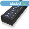 Raidsonic ICY BOX IB-AC6110 10 portos USB3.0 hub tppal