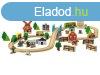 PlayTive Farm Wooden Train Set - 57 darabos falusi gazdasg 