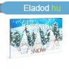 LED-es fali hangulatkp - "Let it snow" - 2 x AA, 