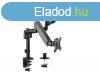 EQuip 17"-32" Dual Monitor Desk Mount Bracket Blac