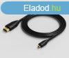 Vention Micro HDMI/M -> HDMI/M 2m cable Black