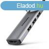 AXAGON HMC-H3A USB-C 5Gbps Starter 4in1 hub Silver