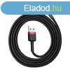 Baseus Cafule iPhone tltkbel 1,5A 2m, Piros-Fekete