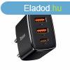 Baseus Compact gyorstlt 2xUSB USB-C PD 3A 30 W, fekete