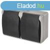 EMOS A1396.1, Dupla aljzat IP44 SCHUKO