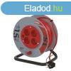 EMOS P19515, Kbeldob 15 m / 4 aljzat / fekete / PVC / 230 V