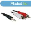 DELOCK kbel Audio 3.5mm Stereo jack male > 2x RCA male 1