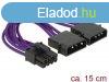 DeLock Power Cable PCI Express 8 pin male > 2 x 4 pin mal