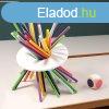 Fából készült szivárvány alakú egyensúlyozó rúd