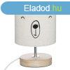Medvs asztali lmpa, fa talppal, krmszn - NOUNOURS - But