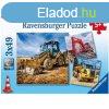 Ravensburger: Puzzle 3x49 db - ris munkagpek