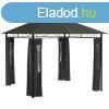 Garden kerti pavilon pergola dupla tetvel fggnykkel  3x3