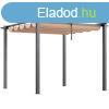 Alumnium pergola elhzhat napernyvel 3x3m bzs sznben