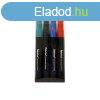 Alkoholos marker Foroffice, kerek hegy hegy, 1,5-3mm, 4 db