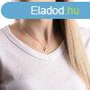 925 ezüst nyaklánc gyémánttal - négylevelű lóhere, három átl