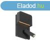 Modern fali lámpa fekete, LED-del USB-vel és olvasólámpával 