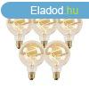 5 db E27 szablyozhat LED spirl izzlmpa kszlet G95 gold