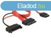 DeLock Cable Slim SATA female > SATA 7 pin + SATA 15 pin 