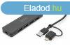 Digitus USB 3.0 Hub 4-Port Slim Line Black