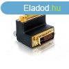 Delock DVI 29 M/F adapter 90 fekete