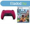 PlayStation DualSense Wireless Controller, cosmic red + Sack