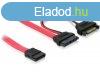 DeLock Cable Slim SATA female > SATA 7 pin + SATA 15 pin 