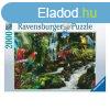 Ravensburger Puzzle 2000 db - Sznes papgjok a dzsungelban