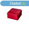 EC491 JUNCTION BOX 110X110X60 IP55 RED