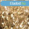 Tündérfény dekorfüzér, meleg fehér, 100 LED, 10 méter, réz k