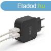 Adapter hlzati 2 usb fekete 55045-2bk elektromos