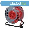 EMOS P09220, Kbeldob 20 m / 4 aljzat / piros / PVC / 230 V 