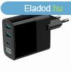 Gembird 3-Port 30W USB Fast Charger Black