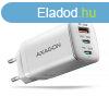 AXAGON ACU-DPQ65W QC4 + USB-C PD Wall Charger White