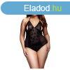 / BACI Plus Size - nyakpntos, ttetsz body- fekete (XL-XXL