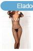  Deep-V Longsleeve Fishnet Bodystocking 