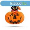 Halloween-i tks lampion - macskval - akaszthat - 26 cm