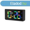 Hama Ibiza Digital Alarm Clock Multi-Colour Display with USB