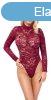 Lace bodysuit red S