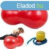 Dupla fitness labda, 40 cm, piros