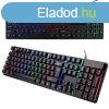 LED háttérvilágítású gamer billentyűzet